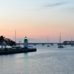 Goat Island Lighthouse at Dusk