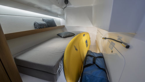 Bedroom and Storage in the BENETEAU First 36