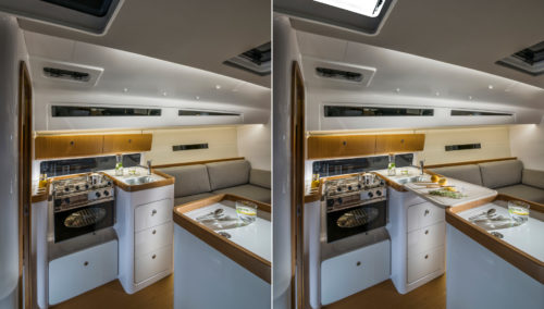 Kitchen on the BENETEAU First 36